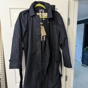 Burberry Women’s Navy Raincoat